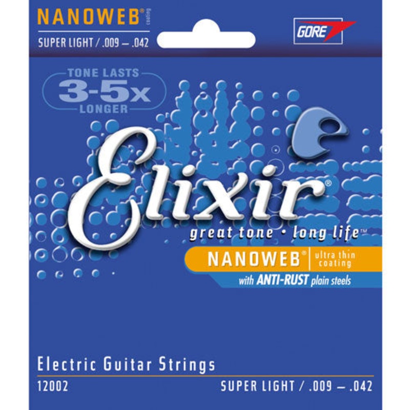 elixir-nanoweb-electric-guitar-strings-super-light-009-042 ELIXIR NANOWEB ELECTRIC GUITAR STRINGS SUPER LIGHT .009-.042