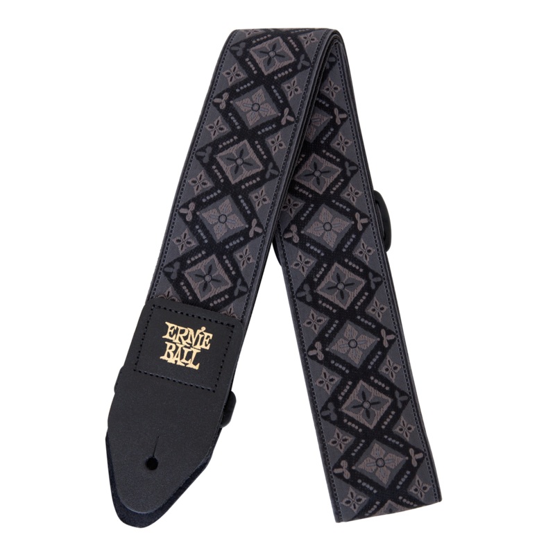 ernie-ball-regal-black-jacquard-guitar-strap-4093-new Ernie Ball Regal Black Jacquard Guitar Strap 4093 New