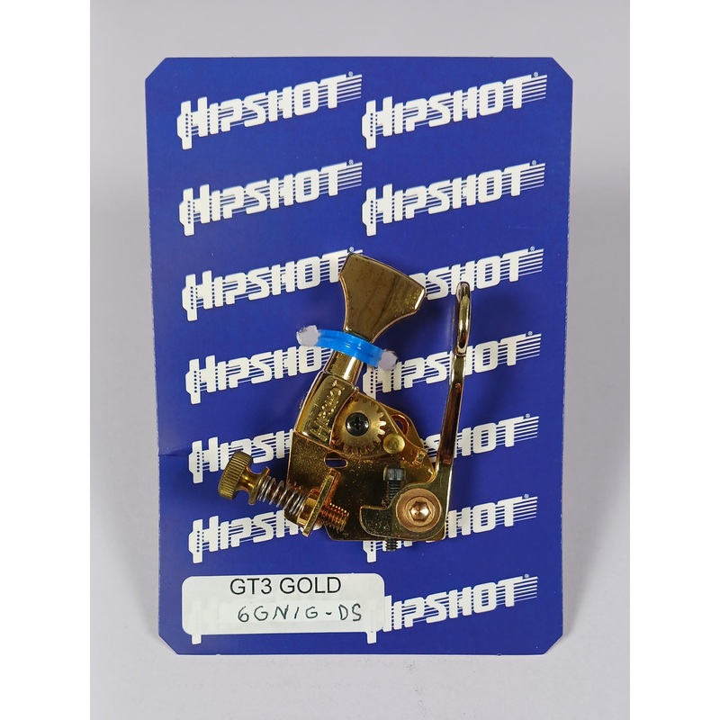 hipshot-classic-open-gear-guitar-xtender-w-doublestop-gold-6gn1g-ds Hipshot Classic Open Gear Guitar Xtender w/DoubleStop Gold 6GN1G-DS