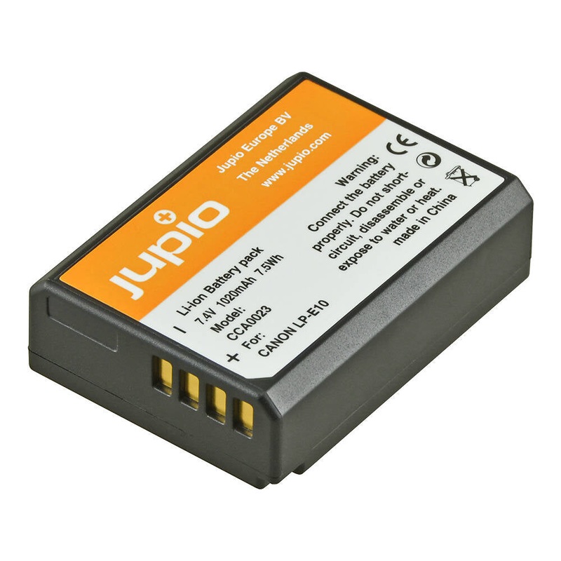 jupio-li-ion-7-4v-1020mah-rechargeable-battery-for-canon-lp-e10-camera Jupio Li-Ion 7.4V 1020mAh Rechargeable Battery For Canon LP-E10 Camera
