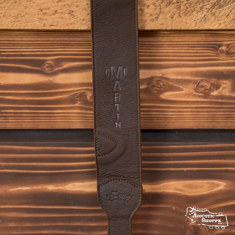 luxe-by-martin-dark-brown-leather-guitar-strap LUXE By Martin Dark Brown Leather Guitar Strap