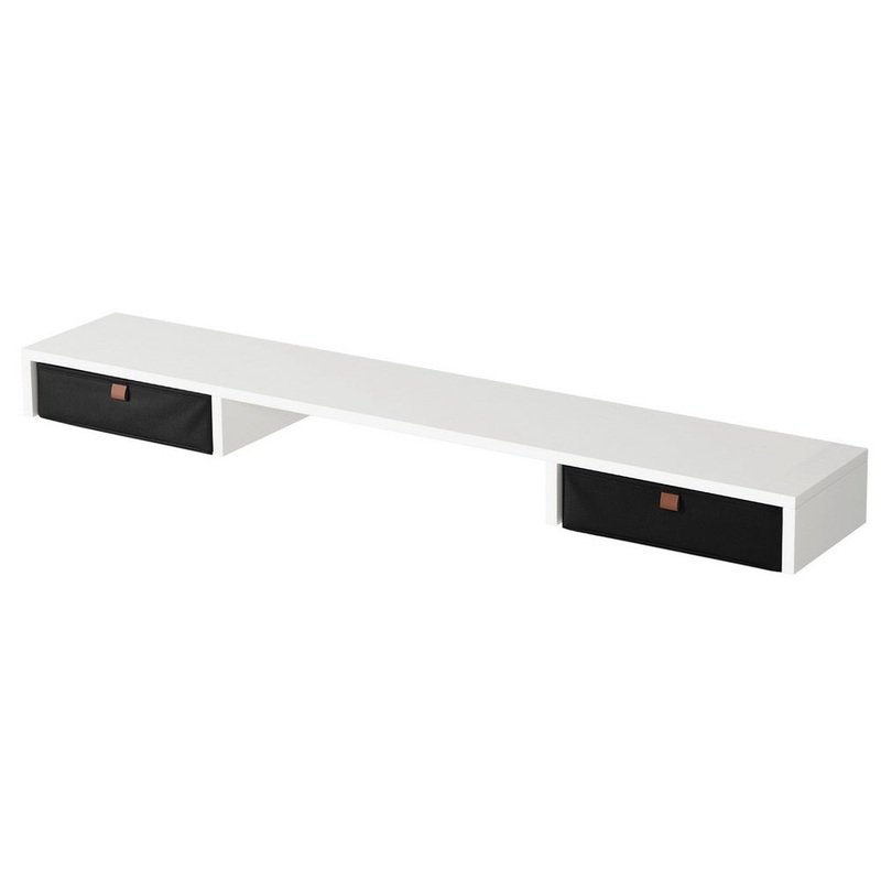 artiss-standing-desk-desktop-storage-rack-shelf-removable-bookshelf-drawer-120cm Artiss Standing Desk Desktop Storage Rack Shelf Removable Bookshelf Drawer 120cm