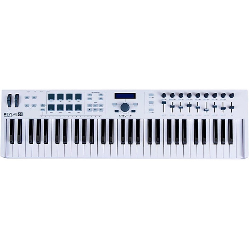arturia-keylab61-ess-wh-61-key-keylab-essential-keyboard-controller-white Arturia KEYLAB61-ESS-WH 61-Key KeyLab Essential Keyboard Controller, White