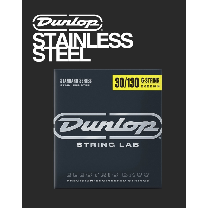 dunlop-6-strings-stainless-steel-30-130-bass-strings Dunlop 6-Strings Stainless Steel - 30-130 Bass Strings