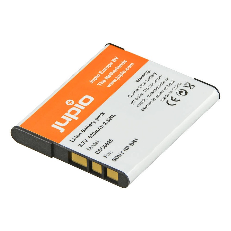 jupio-li-ion-3-7v-630mah-rechargeable-battery-for-sony-np-bn1-camera Jupio Li-Ion 3.7V 630mAh Rechargeable Battery For Sony NP-BN1 Camera