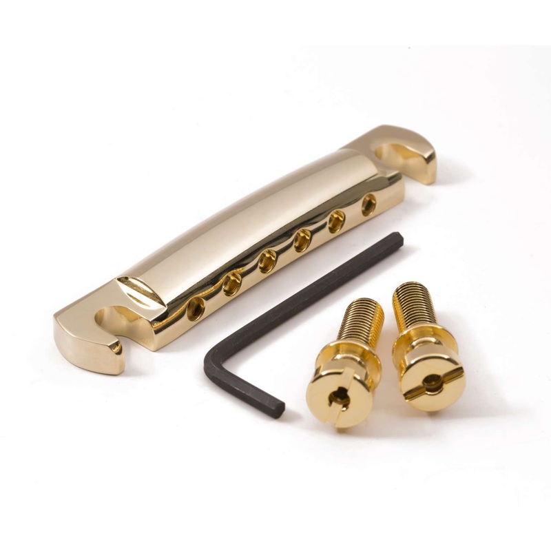 tone-ninja-class-a-precision-steel-locking-lightweight-stop-bar-tailpiece-us-made-gold Tone Ninja Class-A Precision Steel Locking Lightweight Stop Bar Tailpiece, US Made, Gold