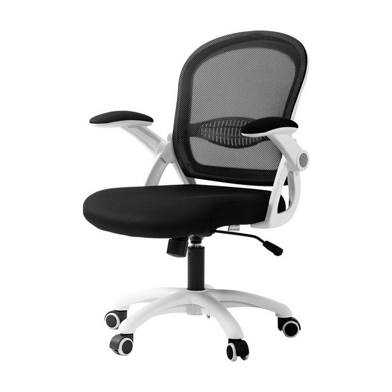 artiss-mesh-office-chair-mid-back-black Artiss Mesh Office Chair Mid Back (Black)
