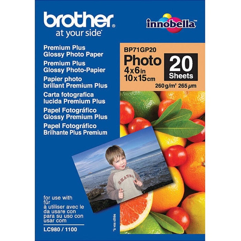 brother-innobella-premium-plus-glossy-photo-paper-260gsm-6x4-inch-pack-20-sheets Brother Innobella Premium Plus Glossy Photo Paper 260Gsm 6x4" Inch Pack 20 Sheets