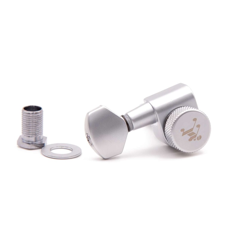genuine-tone-ninja-2-pin-locking-tuners-20-1-satin-chrome-6-inline-lefty-staggered Genuine Tone Ninja 2-pin locking tuners 20:1, Satin Chrome, 6 inline lefty staggered