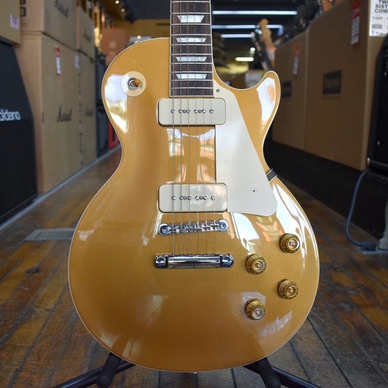 gibson-les-paul-standard-50s-p90-electric-guitar-gold-top-w-hard-case Gibson Les Paul Standard '50s P90 Electric Guitar Gold Top w/Hard Case