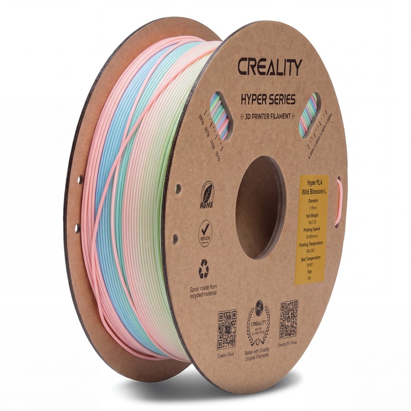 creality-hyper-rainbow-pla-3d-printer-filament-high-precision-wild-blossom Creality Hyper Rainbow PLA 3D Printer Filament High Precision (Wild Blossom)