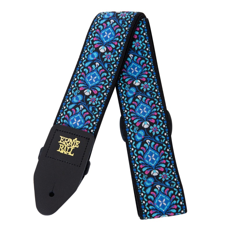 ernie-ball-indigo-orchid-jacquard-guitar-strap-p04097-new Ernie Ball Indigo Orchid Jacquard Guitar Strap P04097 New