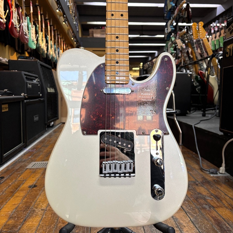fender-player-ii-modified-telecaster-electric-guitar-olympic-pearl-w-padded-gig-bag Fender Player II Modified Telecaster Electric Guitar Olympic Pearl w/Padded Gig Bag