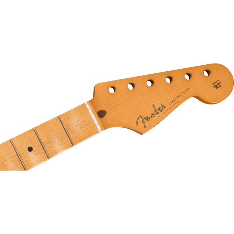 genuine-fender-road-worn-50s-stratocaster-neck-maple-soft-v-shape Genuine Fender Road Worn 50s Stratocaster Neck, Maple, Soft V Shape