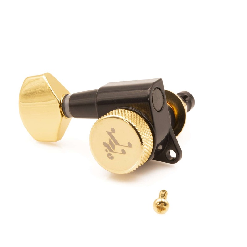 genuine-tone-ninja-20-1-locking-tuners-7-string-inline-treble-lefty-black-and-gold Genuine Tone Ninja 20:1 Locking Tuners, 7 String Inline Treble/Lefty, Black and Gold