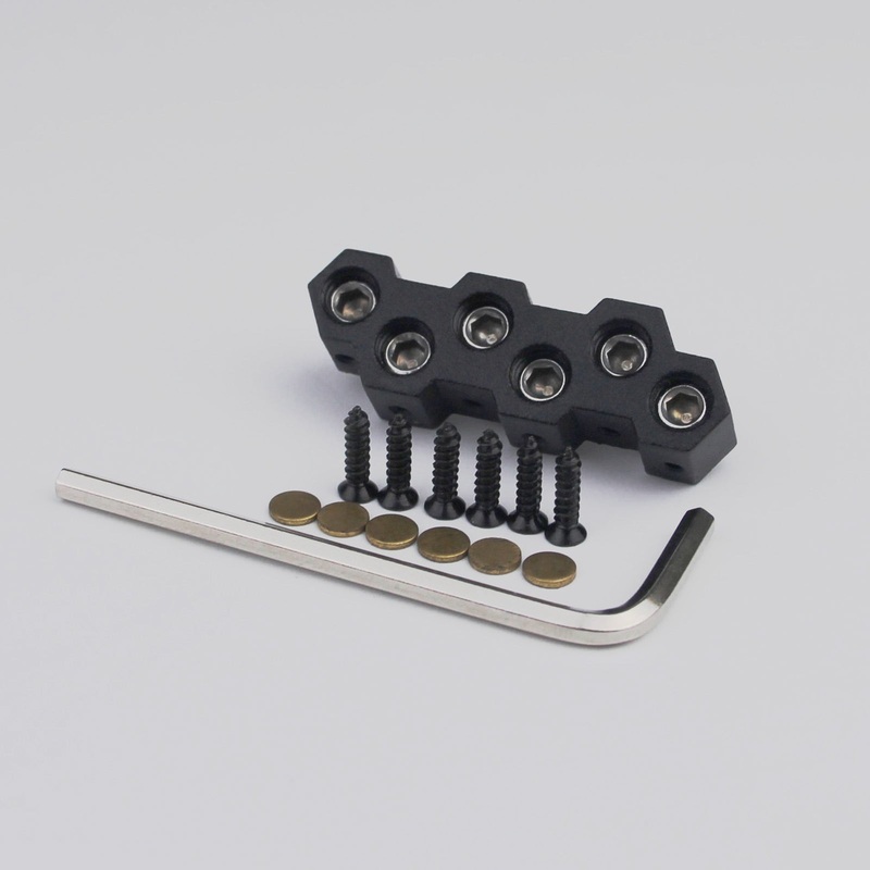 guyker-6-string-headless-bass-bridge-string-lock-black Guyker 6 String Headless Bass Bridge String Lock Black