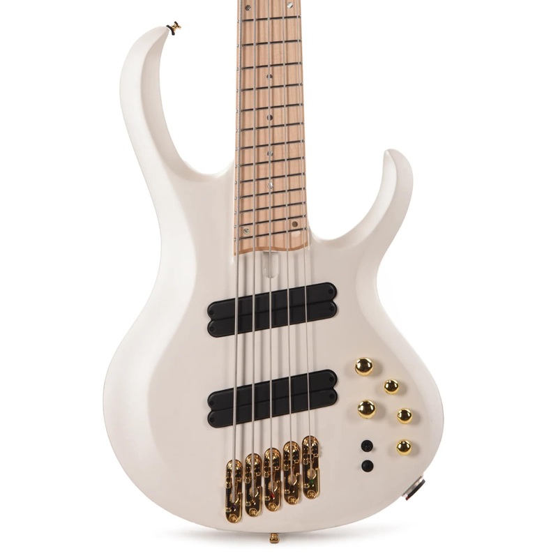 ibanez-btb605mlm-pwm-bass-workshop-5-string-multi-scale-bass-pearl-white-matte Ibanez BTB605MLM-PWM Bass Workshop 5-String Multi-Scale Bass - Pearl White Matte