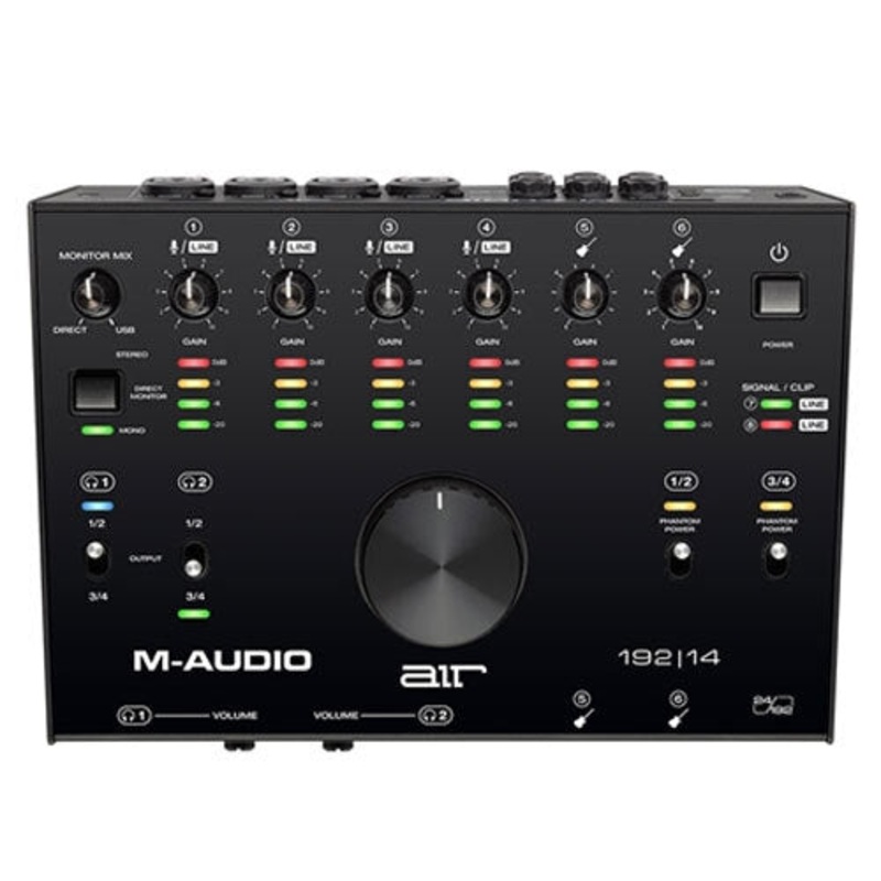 m-audio-air-192-14-usb-8x4-audio-interface-with-midi-monitoring-black M-Audio Air 192/14 USB 8x4 Audio Interface with MIDI & Monitoring (Black)