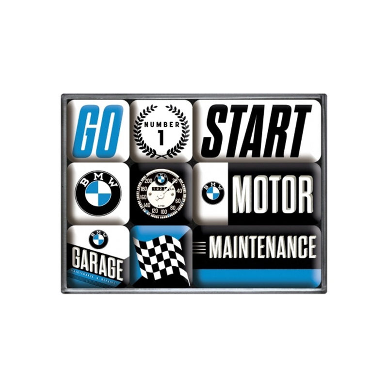 nostalgic-art-9pc-fridge-decor-magnet-set-bmw-motor-7x9-3x2cm Nostalgic-Art 9pc Fridge Decor Magnet Set BMW Motor 7x9.3x2cm