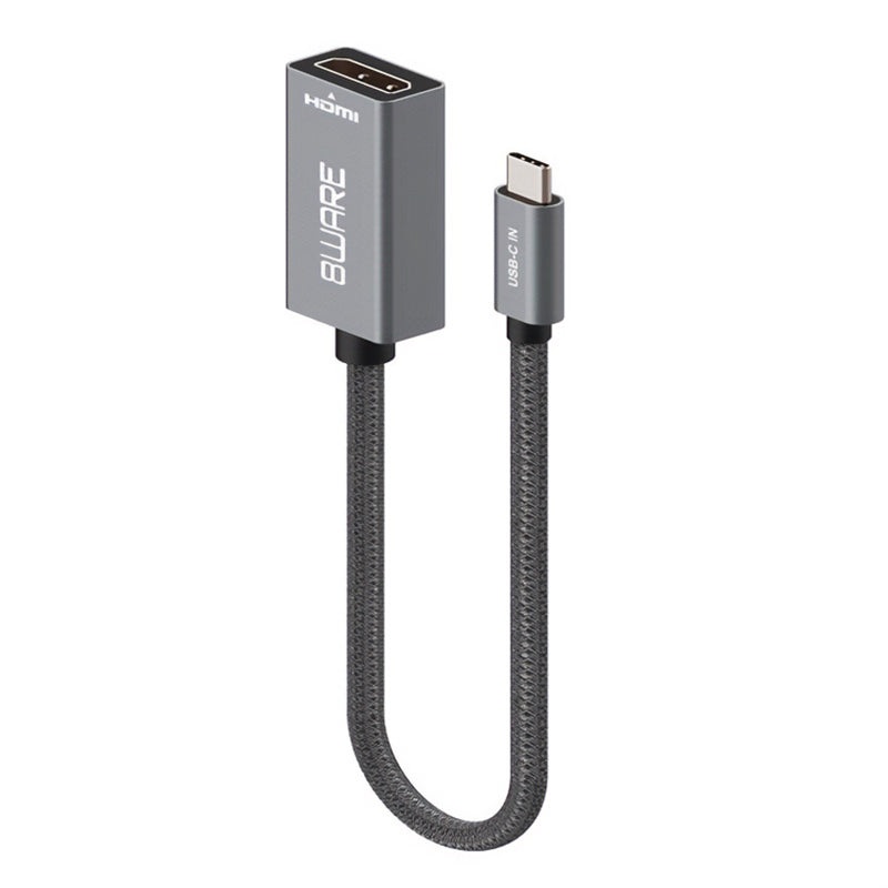 8ware-usb-c-to-hdmi-male-to-female-adapter-converter-cable-10cm 8ware USB-C to HDMI Male to Female Adapter Converter Cable - 10cm
