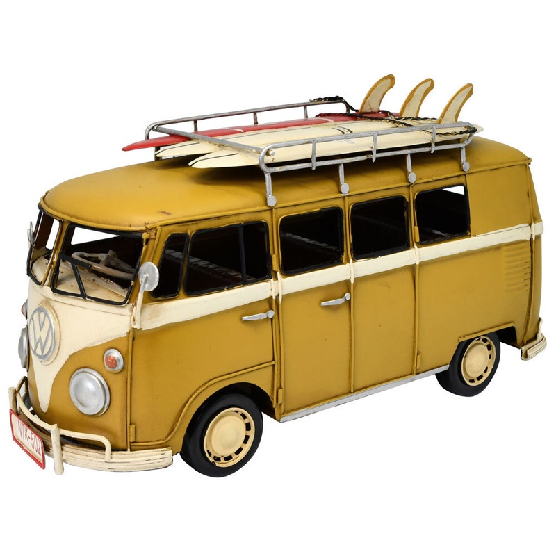 boyle-metal-ornament-home-decor-collectible-kombi-van-32x12-5x17cm-yellow Boyle Metal Ornament Home Decor Collectible Kombi Van 32x12.5x17cm (Yellow)
