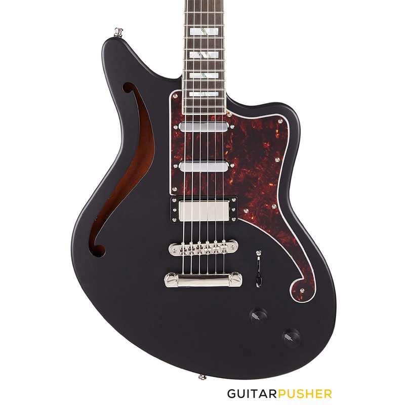 d-angelico-deluxe-bedford-sh-le-matte-black-electric-guitar D'Angelico Deluxe Bedford SH LE Matte Black Electric Guitar