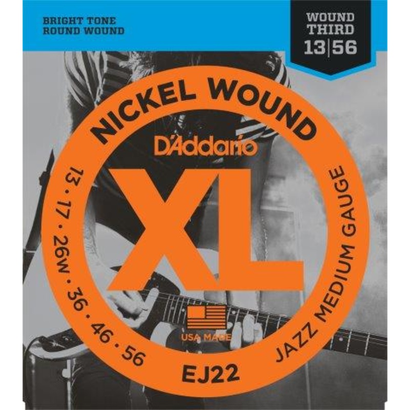 daddario-electric-guitar-string-set-13-56-nickel-wound-jazz-medium-ej22 Daddario Electric Guitar String Set 13/56 Nickel Wound Jazz Medium EJ22