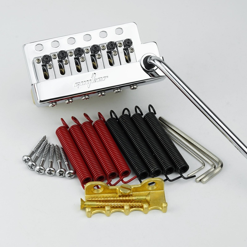 guyker-gg1009a-s-guitar-tremolo-bridge-with-locking-saddles-and-brass-block-10-8mm-string-space-chrome Guyker GG1009A-S Guitar Tremolo Bridge with Locking Saddles and Brass Block 10.8MM String Space Chrome