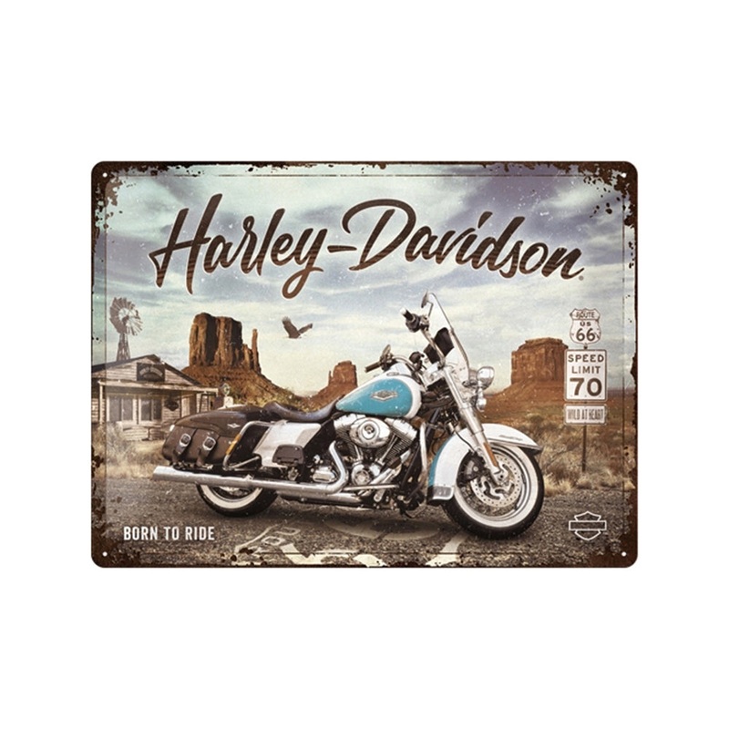 nostalgic-art-harley-davidson-route-66-road-king-classic-30x40cm-sign-plaque Nostalgic-Art Harley-Davidson Route 66 Road King Classic 30x40cm Sign Plaque