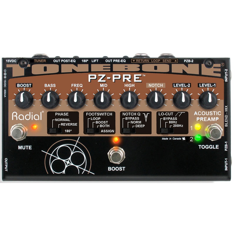 radial-tonebone-pz-pre-2-channel-acoustic-instrument-preamp Radial Tonebone PZ-Pre 2-channel Acoustic Instrument Preamp