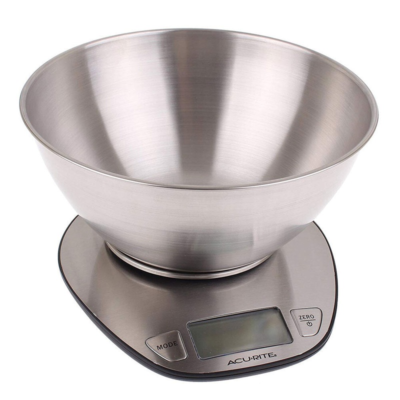 acurite-stainless-steel-digital-food-cooking-scale-with-5kg-1g-bowl Acurite Stainless Steel Digital Food/Cooking Scale with 5kg/1g Bowl