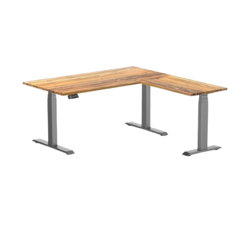 desky-hardwood-l-shape-sit-stand-desk-150x155cm-teak-and-space-grey-leg Desky Hardwood L-Shape Sit Stand Desk 150x155cm Teak and Space Grey Leg