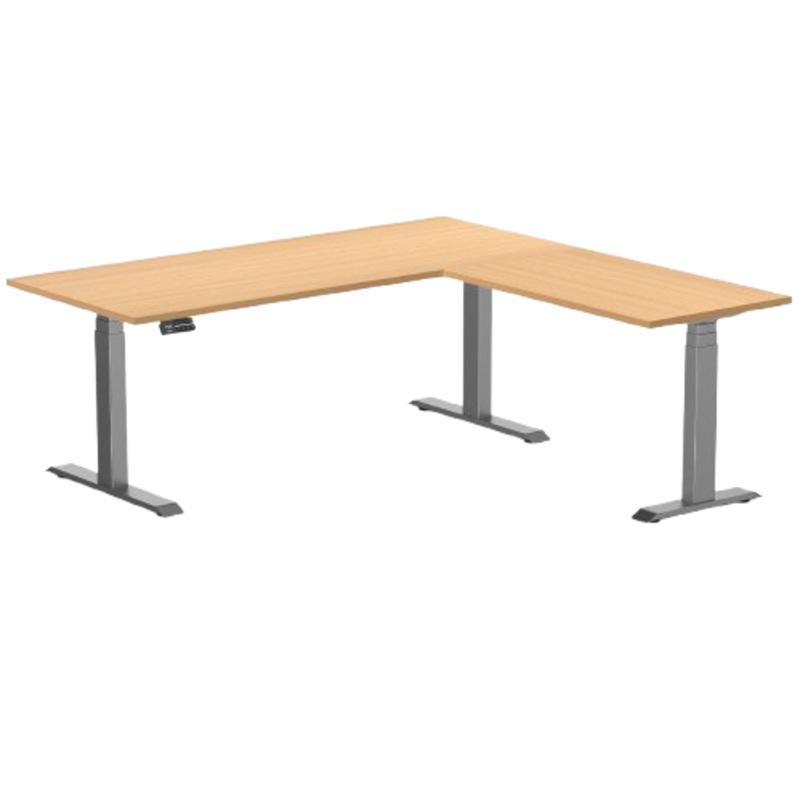 desky-l-shape-melamine-sit-stand-desk-180cm-right-return-select-beech-top-and-space-grey-leg Desky L-Shape Melamine Sit Stand Desk 180cm - Right Return Select Beech Top and Space Grey Leg