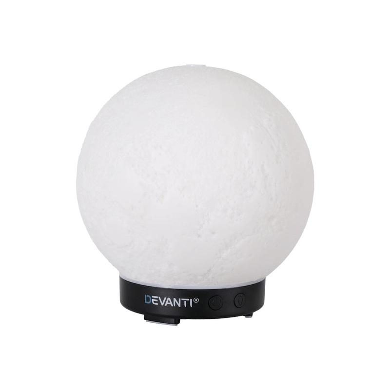 devanti-ultrasonic-aroma-diffuser-aromatherapy-moon-lamp-200ml Devanti Ultrasonic Aroma Diffuser Aromatherapy Moon Lamp 200ml