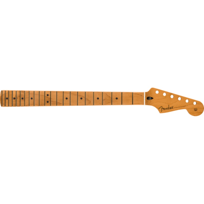 fender-satin-roasted-maple-stratocaster-neck-maple-12-flat-oval-shape Fender Satin Roasted Maple Stratocaster Neck, Maple, 12", Flat Oval Shape