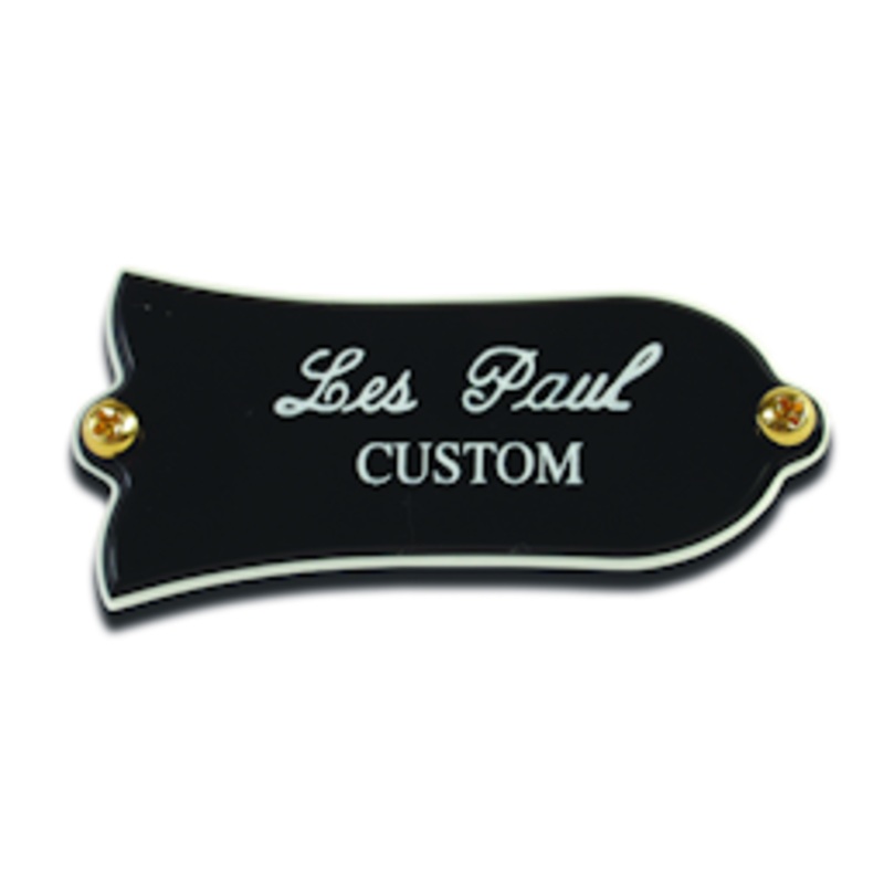 gibson-prtr-020-truss-rod-cover-les-paul-custom-black Gibson PRTR-020 Truss Rod Cover, "Les Paul Custom", Black
