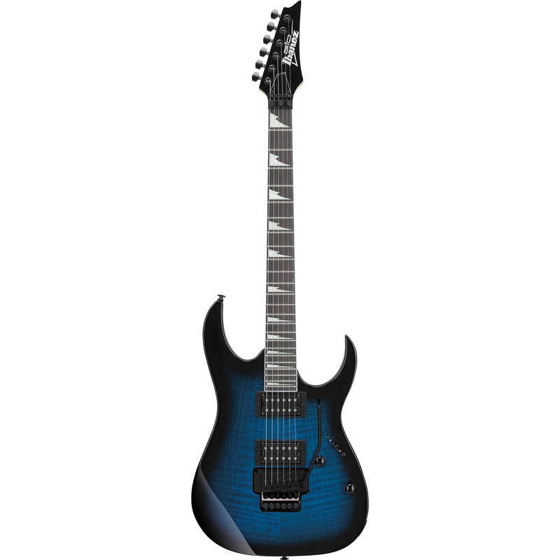 ibanez-grg320fatbs-gio-rg-hh-infinity-pu-w-trem-transparent-blue-sunburst Ibanez GRG320FATBS Gio RG, HH, Infinity PU, w/ Trem, Transparent Blue Sunburst