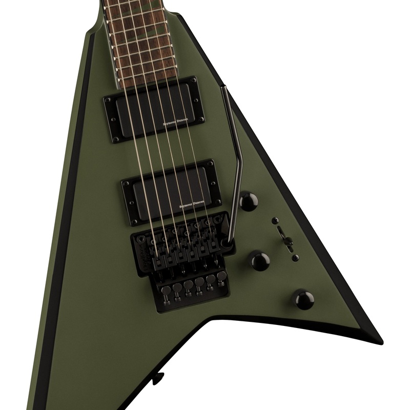 jackson-x-series-rhoads-rrx24-guitar-matte-army-drab-with-black-bevels Jackson X Series Rhoads RRX24 Guitar - Matte Army Drab with Black Bevels