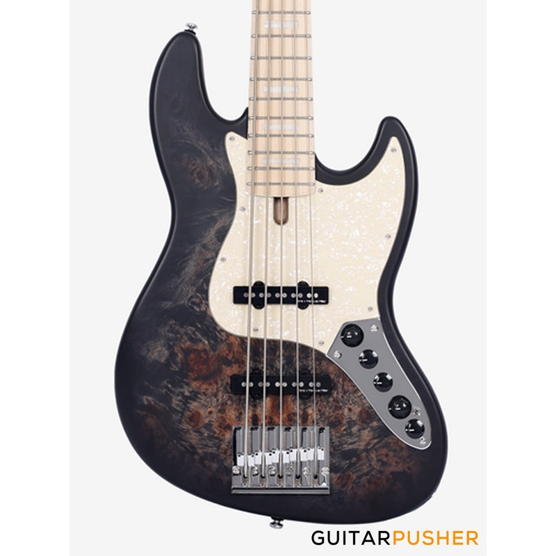 sire-v7-swamp-ash-reissue-5-string-bass-transparent-black-satin-2024 Sire V7 Swamp Ash Reissue 5-String Bass - Transparent Black Satin (2024)