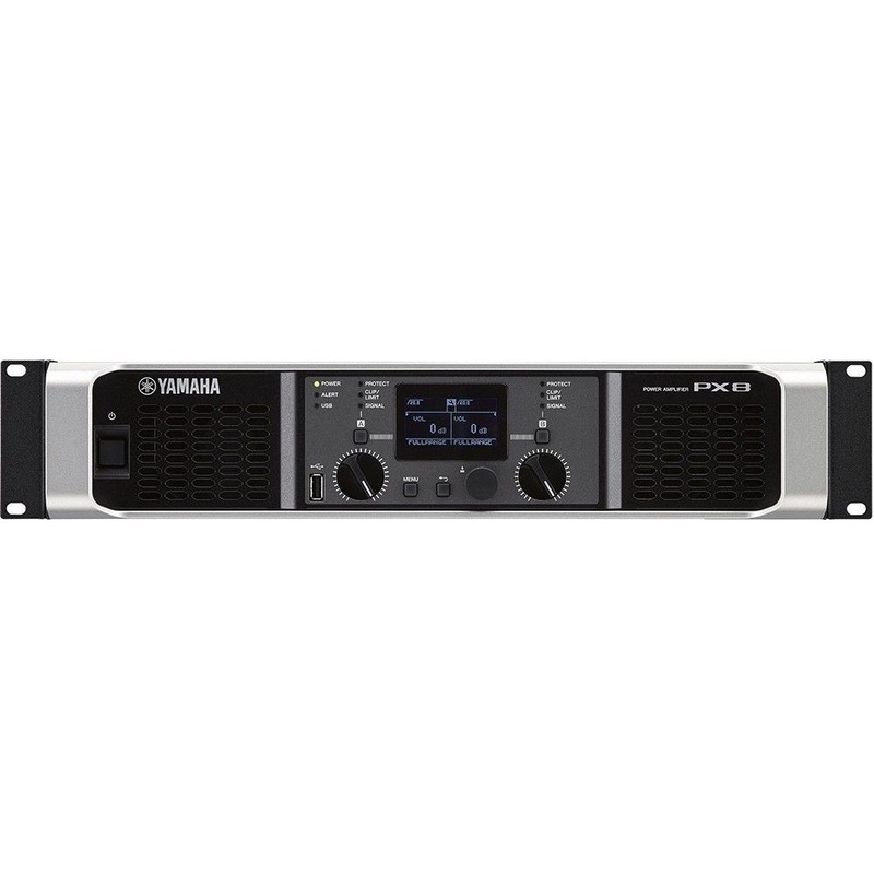 yamaha-px8-dual-channel-power-amp-1050-watts-x-2-4-ohm-class-d-built-in-dsp-2ru Yamaha PX8 Dual-channel Power Amp 1050 watts x 2 @ 4 Ohm, Class-D, Built in DSP, 2RU