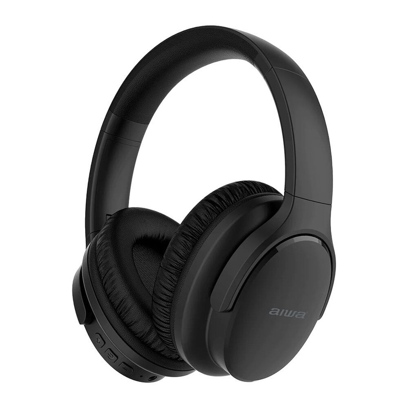 aiwa-over-ear-bluetooth-headphones-with-aux-airplane-adapter-black AIWA Over-Ear Bluetooth Headphones with AUX & Airplane Adapter (Black)