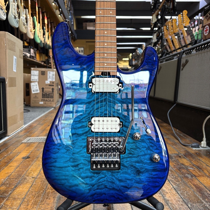 charvel-pro-mod-plus-san-dimas-style-1-hh-fr-cm-electric-guitar-chlorine-burst-w-padded-gig-bag Charvel Pro-Mod Plus San Dimas Style 1 HH FR CM Electric Guitar Chlorine Burst w/Padded Gig Bag