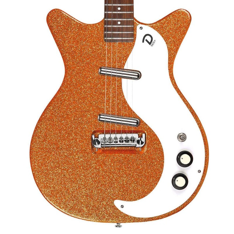 danelectro-59m-nos-60th-anniversary-guitar-orange-metalflake Danelectro 59M NOS+ 60th Anniversary Guitar - Orange Metalflake