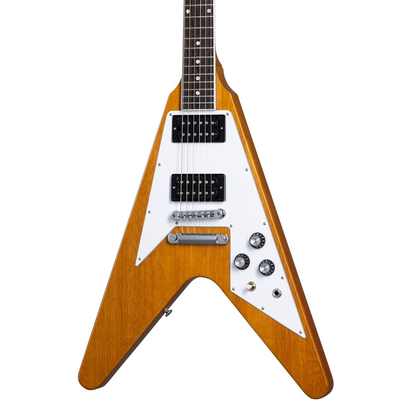 gibson-70s-flying-v-guitar-w-hardshell-case-antique-natural Gibson 70s Flying V Guitar w/ Hardshell Case - Antique Natural