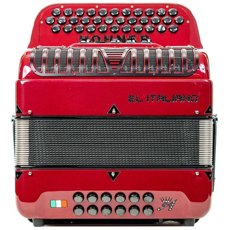 hohner-anacleto-el-italiano-iii-5-switch-compact-gcf-accordion-red Hohner Anacleto El Italiano III 5 Switch Compact GCF Accordion - RED