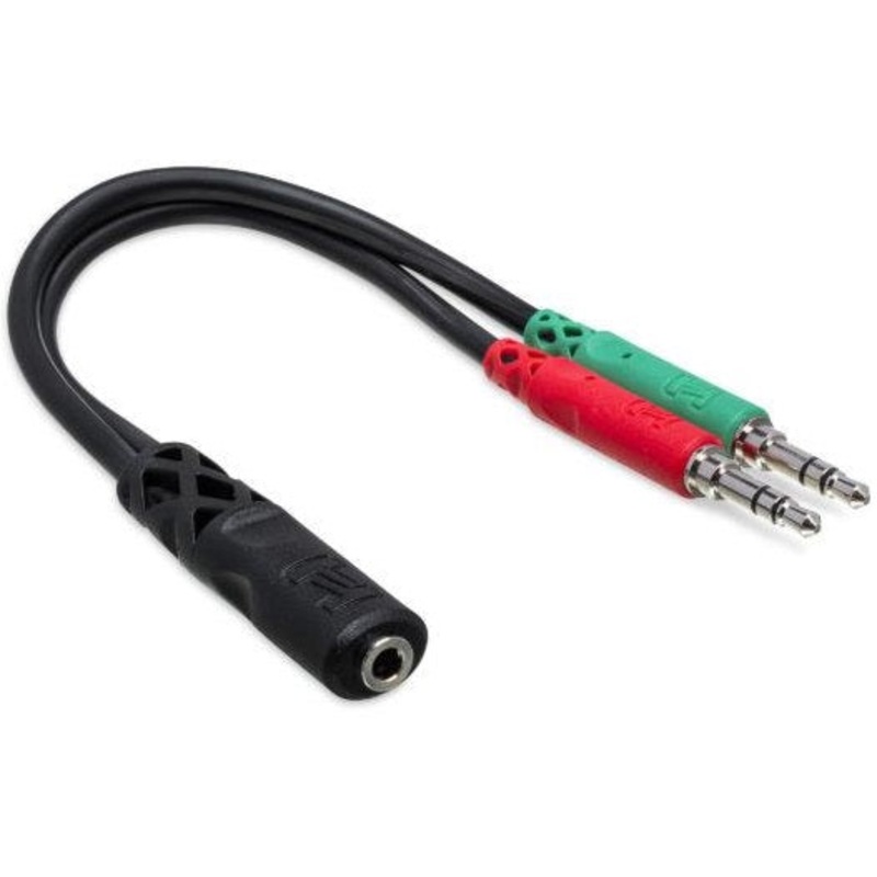 hosa-ymm-107-headset-mic-breakout-cable-3-5-mm-trrsf-to-dual-3-5-mm-trs-loc-1k Hosa YMM-107 Headset/Mic Breakout Cable, 3.5 mm TRRSF to Dual 3.5 mm TRS (Loc:1K)