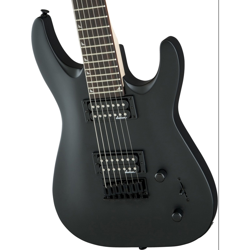 jackson-js-series-dinky-arch-top-js22-7-7-string-guitar-satin-black Jackson JS Series Dinky Arch Top JS22-7 7-String Guitar - Satin Black