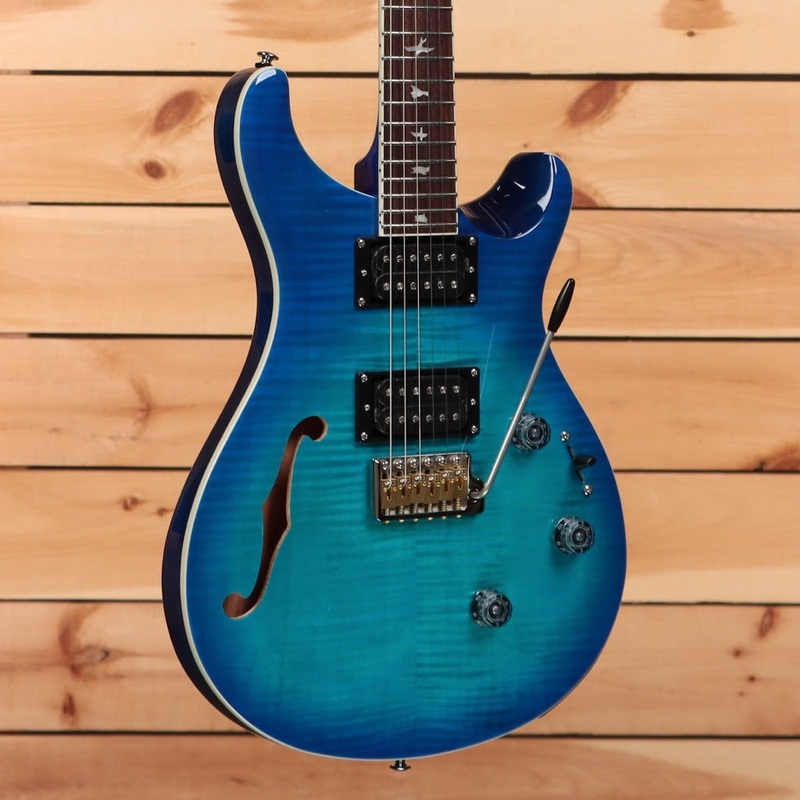paul-reed-smith-se-custom-24-semi-hollow-piezo-lake-blue Paul Reed Smith SE Custom 24 Semi-Hollow Piezo - Lake Blue