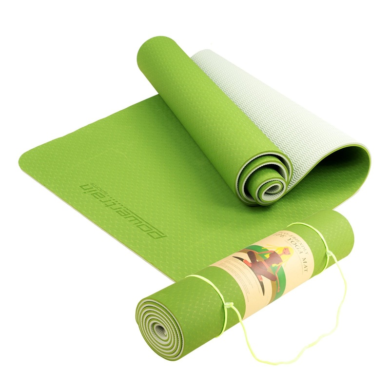 powertrain-tpe-yoga-exercise-mat-home-gym-pilates-fitness-8mm-thick-in-green Powertrain TPE Yoga Exercise Mat Home Gym Pilates Fitness 8mm Thick in Green