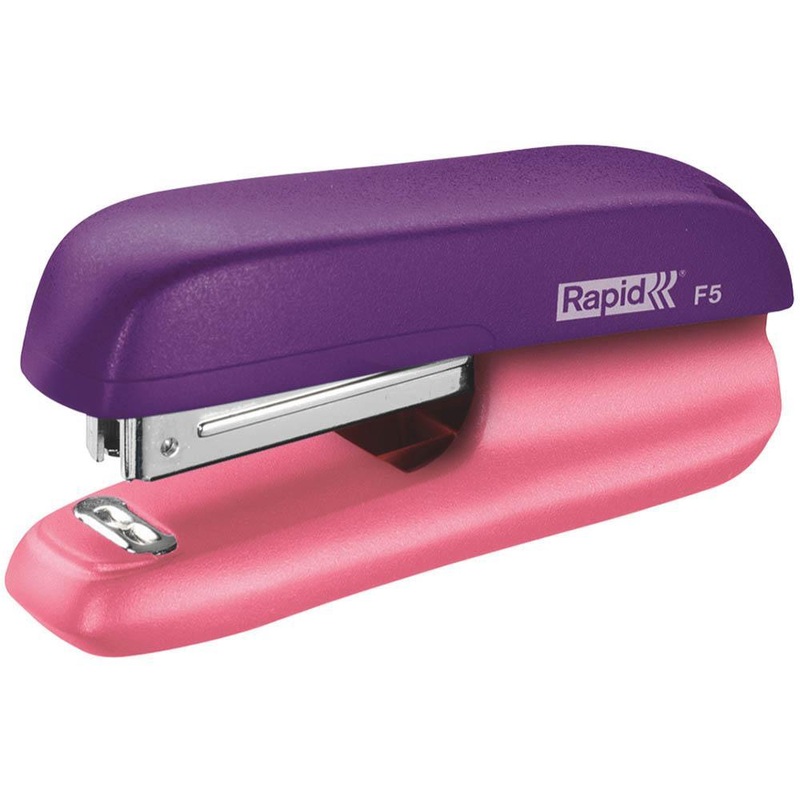rapid-f5-mini-stapler-purple-pink Rapid F5 Mini Stapler Purple/Pink
